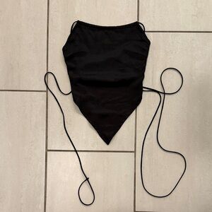 White Fox Boutique Black Crop Top